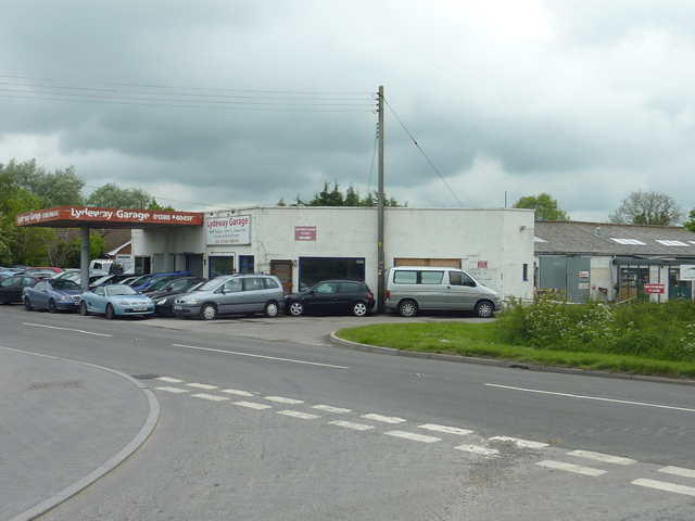 Lydeway Garage - the site before the development