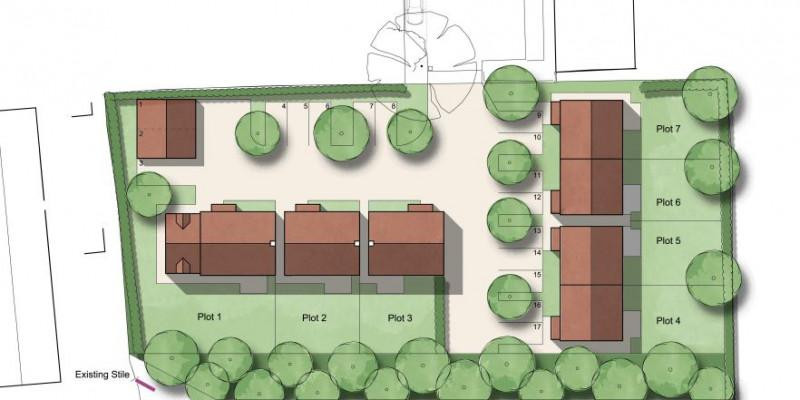 Seven dwellings permitted on the edge of a Wiltshire village