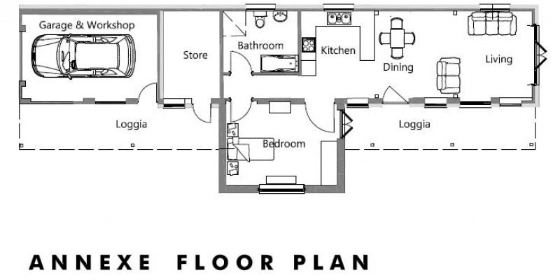 Conversion and extension of building for annex approved