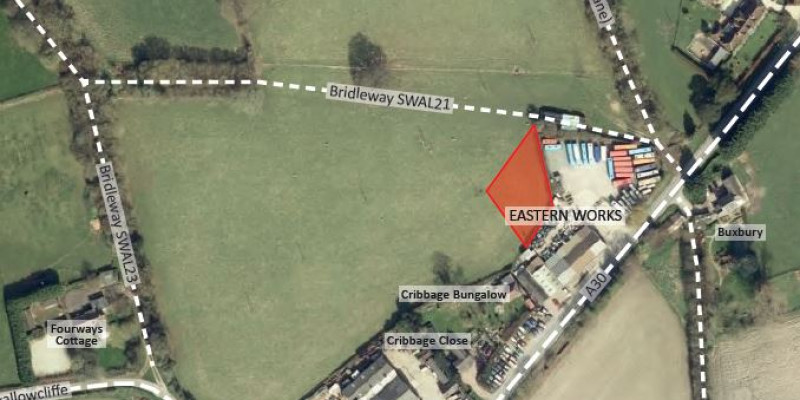 Open storage area permitted in the AONB