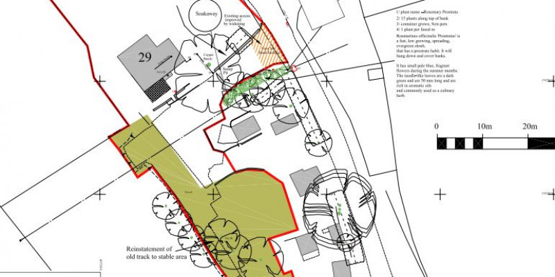 Widened access and change of use to garden allowed in the AONB