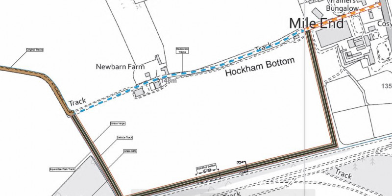 New diversion track in the Berkshire AONB permitted.