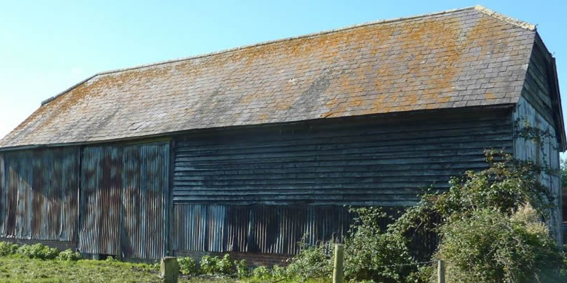 Conversion of barn in the AONB with additional new building approved