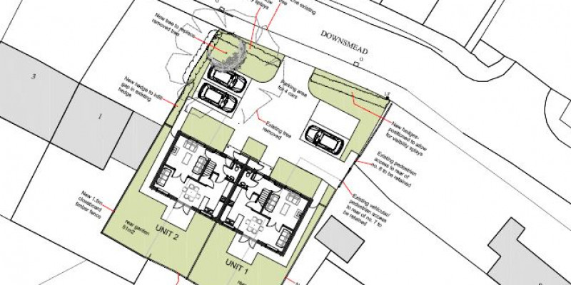 Pair of dwellings approved in Wiltshire